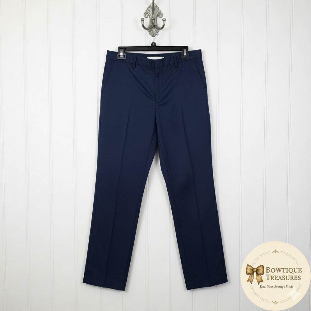 Elie Tahari Blue Trousers Women's 30" Waist Approx 6-8 Classic Dress Pants